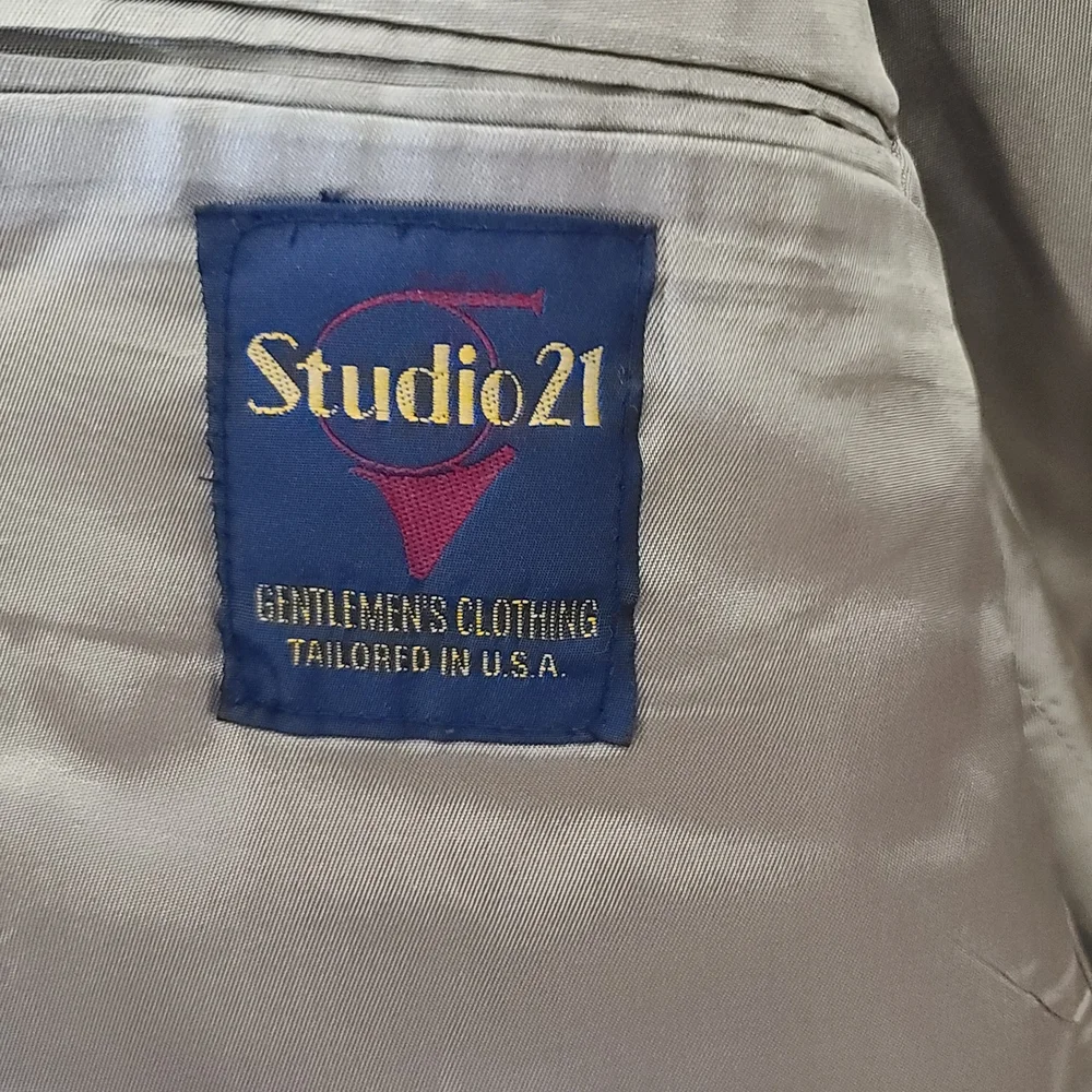 Studio21 3 Button Men's Blazer - Picture 2 of 7